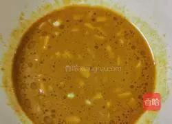 Illustration of how to mix enoki mushrooms with dried tofu and shredded carrots 18