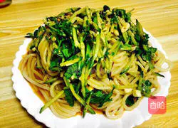 Illustration of how to make cold Guilin rice noodles 8