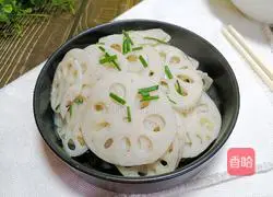 Illustration of how to make smooth lotus root slices 10