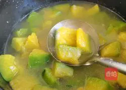 Illustration of how to make braised pumpkin 6