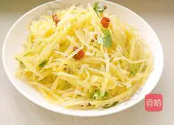 Illustration of how to make potato shreds 5