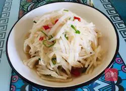 Illustration of how to make sweet and sour radish shreds 7