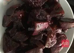 Illustration of how to make brushed purple sweet potato 8