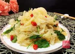 Illustration of how to make cold white fungus 16