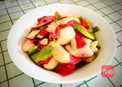 Illustration of how to make raw radish skin 9