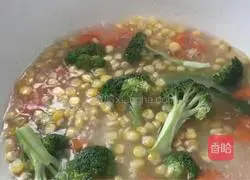 Illustration of how to make broccoli in soup stock 5
