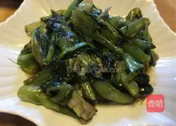 How to stir-fry bitter wheat with black bean sauce Illustration 6