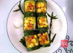 Illustration of how to announce spring with green bamboo 10