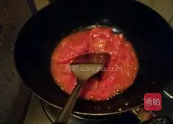 Illustration of how to stir-fry tomatoes and eggplants 8