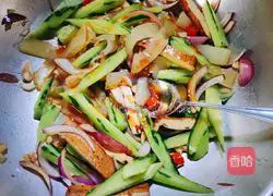 Liangpi Xiangdry mixed with cucumber Practice illustration 10