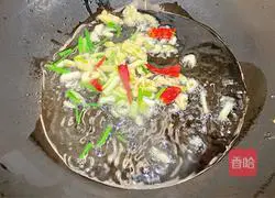 Illustration of how to make fried leeks with bean paste 2