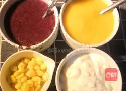 Illustration of how to make three-grade yam 1