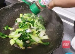 Illustration of how to stir-fry green vegetables 8