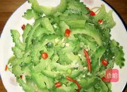 Illustration of how to make cold bitter melon 6