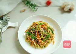 Illustration of how to make fried bean sprouts 10