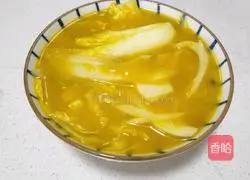 Illustration of how to make baby vegetables in golden soup 6