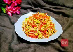 Illustration of how to make cold soybean sprouts 14