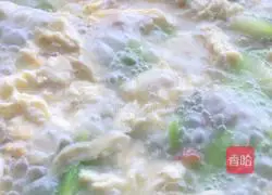 Illustration of home-style loofah and egg soup 9