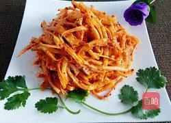 Illustration of how to make cold platycodon 12