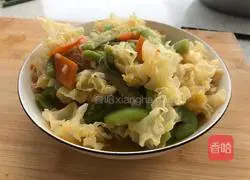 Illustration of how to make loofah and white fungus 6