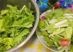 Stir-fried hibiscus Illustration of how to make dishes 4