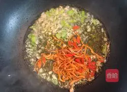 Illustration of how to make Cordyceps and green bamboo shoots 7