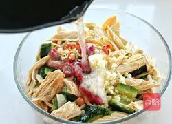 Cucumber mixed with yuba and peanuts Illustration of how to make rice 9