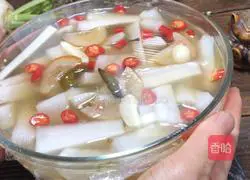 Illustration of homemade pickled radish 9