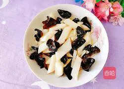 Illustration of how to make fried fungus with yam 16