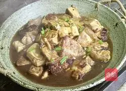 Illustration of how to make pepper and sesame tofu 8