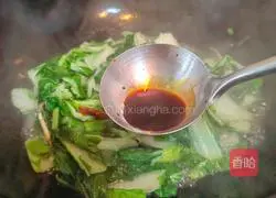 Illustration of how to make baby cabbage with beautiful sauce 5