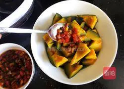 Illustration of how to make Beibei pumpkin with sauce 13