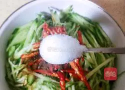 Illustration of how to make cucumbers mixed with thousands of pieces#lightfoodreducefat#13