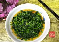 Illustration of steamed rapeseed flower moss 12