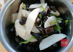 Illustration of how to make fungus and yam 9