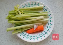 Illustration of how to make celery and carrots 2