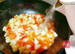 Illustration of how to make fried zucchini with tomatoes 10