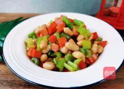 Illustration of how to make cold celery and peanuts 7