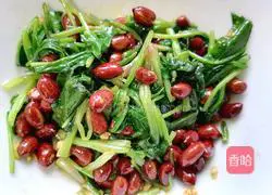 Illustration of how to mix spinach with peanuts 9