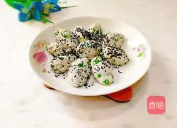 Illustration of how to make sesame tofu 1