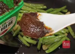 Illustration of making soy-flavored green beans 8