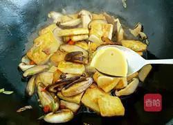 Illustration of how to cook tofu with mushrooms 9