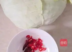 Illustration of how to make stir-fried shredded cabbage 1