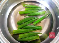 Illustration of how to make cold okra 5