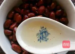 Illustration of how to make vinegar spinach and peanut rice 8