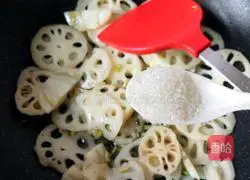 Illustration of how to make smooth lotus root slices 8