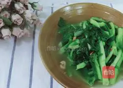 Illustration of how to stir-fry cabbage hearts with oil residue 8