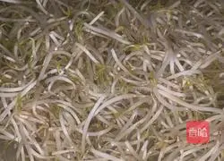 Illustration of vegetarian fried bean sprouts 2