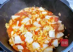 Illustration of how to make tomato and baby cabbage 10