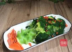 Garlic Illustration of how to make broccoli 14